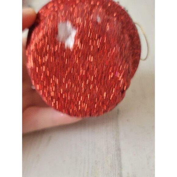Glitter sprinkle cupcake Styrofoam ornament Xmas decor - Picture 6 of 7